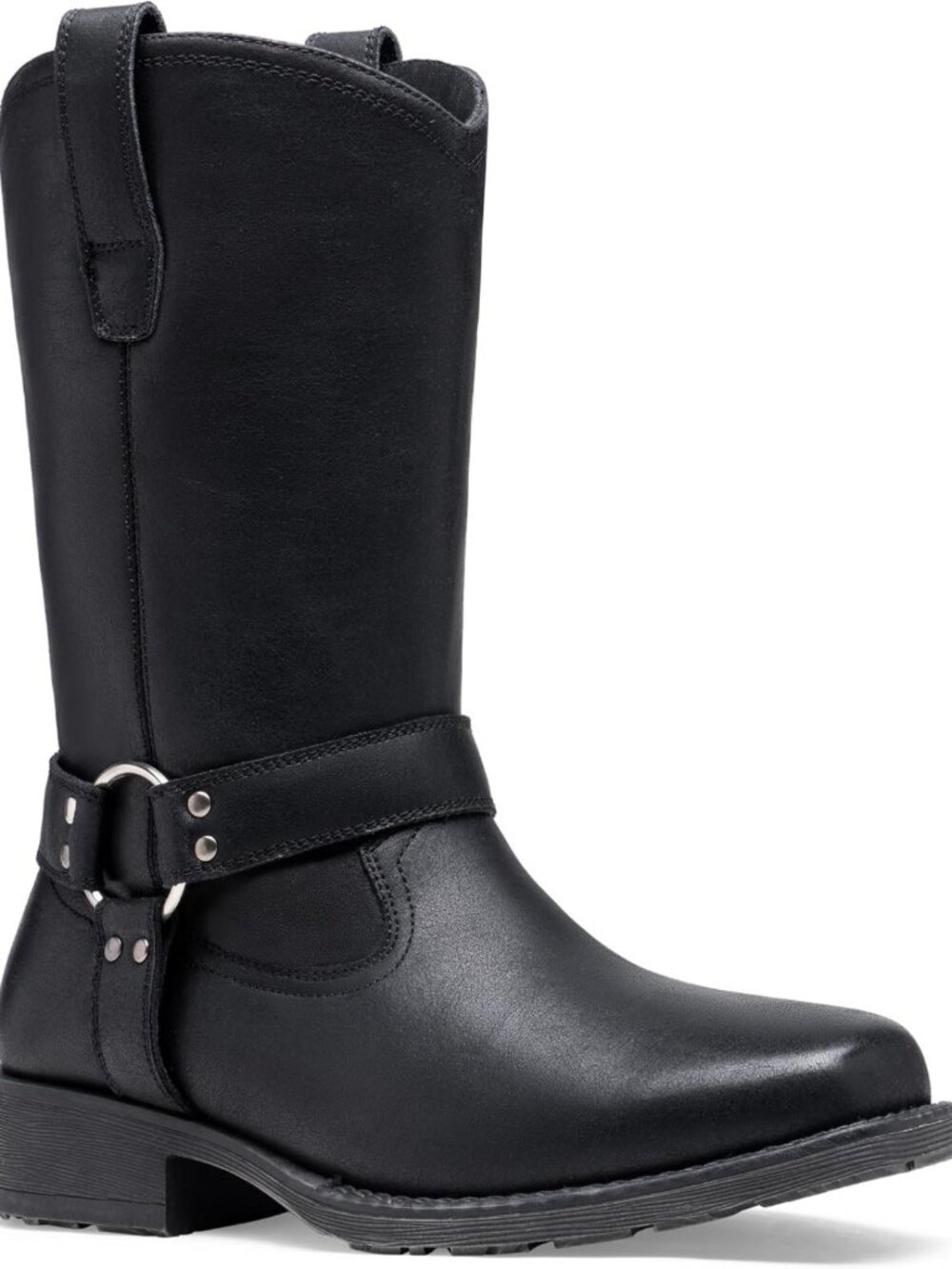 Stylish Leather Cowboy Boots for Men | Square Toe, Harness Design, Western Wear